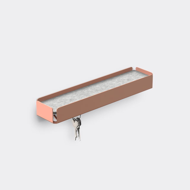 KEY-BOX - Schlüsselbrett mit Ablage für den Flur, Schmuckorganizer für dein Bad oder Schlafzimmer, Hakenleiste für die Küche oder Balkon