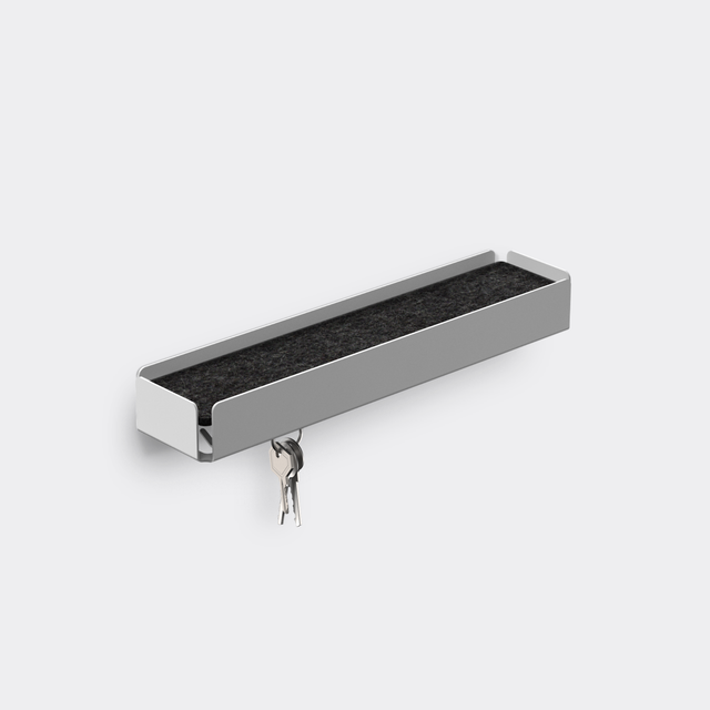 KEY-BOX - Schlüsselbrett mit Ablage für den Flur, Schmuckorganizer für dein Bad oder Schlafzimmer, Hakenleiste für die Küche oder Balkon