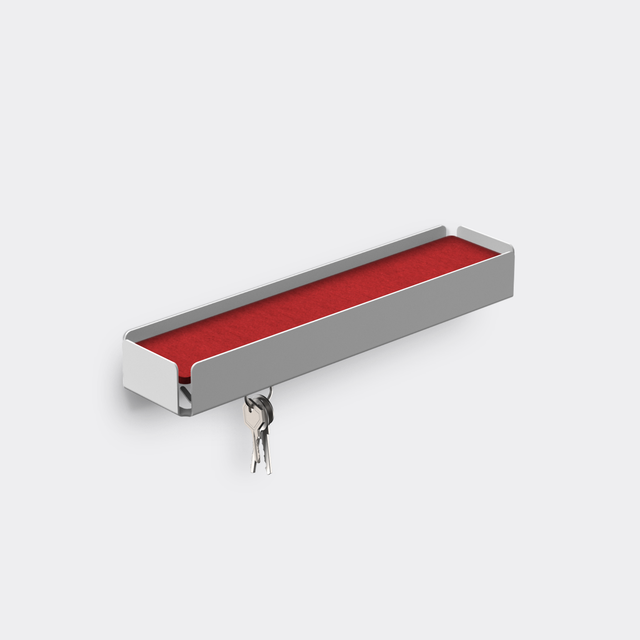 KEY-BOX - Schlüsselbrett mit Ablage für den Flur, Schmuckorganizer für dein Bad oder Schlafzimmer, Hakenleiste für die Küche oder Balkon