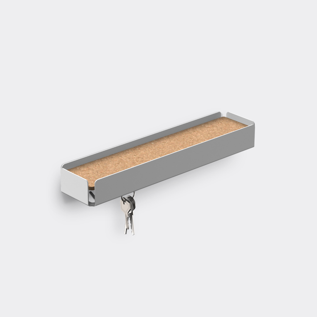 KEY-BOX - Schlüsselbrett mit Ablage für den Flur, Schmuckorganizer für dein Bad oder Schlafzimmer, Hakenleiste für die Küche oder Balkon