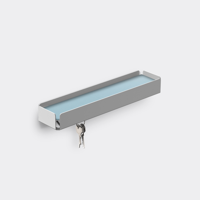 KEY-BOX - Schlüsselbrett mit Ablage für den Flur, Schmuckorganizer für dein Bad oder Schlafzimmer, Hakenleiste für die Küche oder Balkon