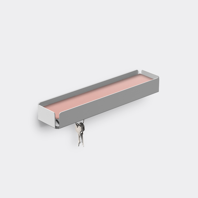 KEY-BOX - Schlüsselbrett mit Ablage für den Flur, Schmuckorganizer für dein Bad oder Schlafzimmer, Hakenleiste für die Küche oder Balkon