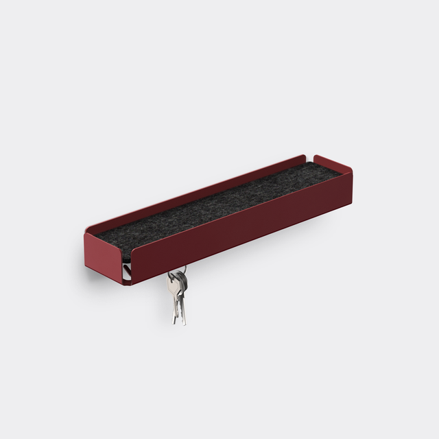 KEY-BOX - Schlüsselbrett mit Ablage für den Flur, Schmuckorganizer für dein Bad oder Schlafzimmer, Hakenleiste für die Küche oder Balkon