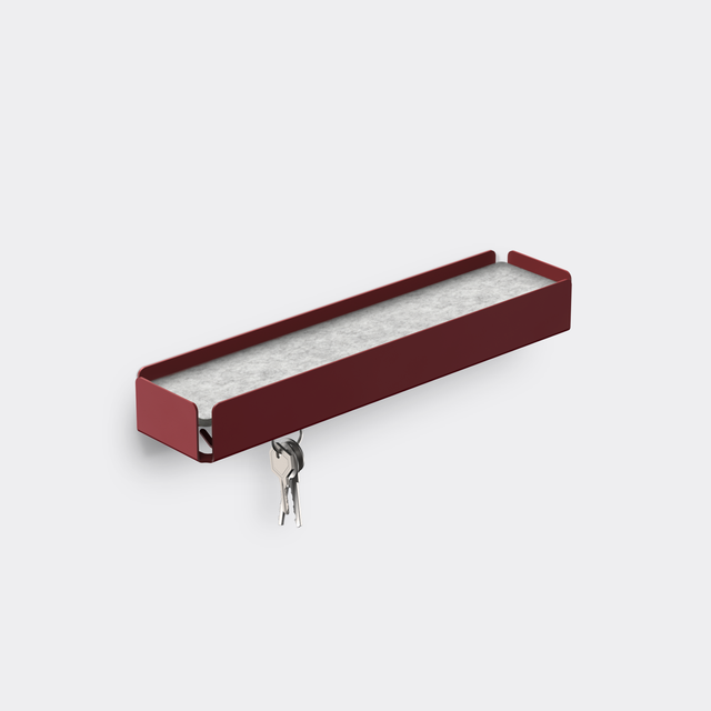 KEY-BOX - Schlüsselbrett mit Ablage für den Flur, Schmuckorganizer für dein Bad oder Schlafzimmer, Hakenleiste für die Küche oder Balkon