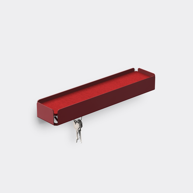 KEY-BOX - Schlüsselbrett mit Ablage für den Flur, Schmuckorganizer für dein Bad oder Schlafzimmer, Hakenleiste für die Küche oder Balkon