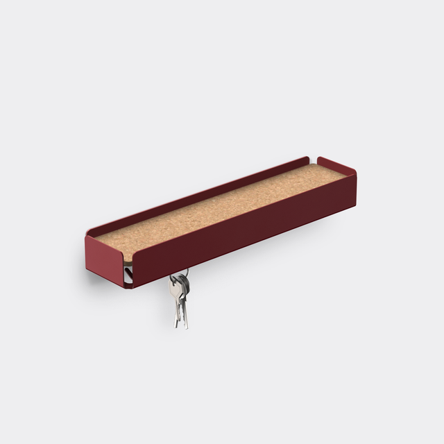 KEY-BOX - Schlüsselbrett mit Ablage für den Flur, Schmuckorganizer für dein Bad oder Schlafzimmer, Hakenleiste für die Küche oder Balkon