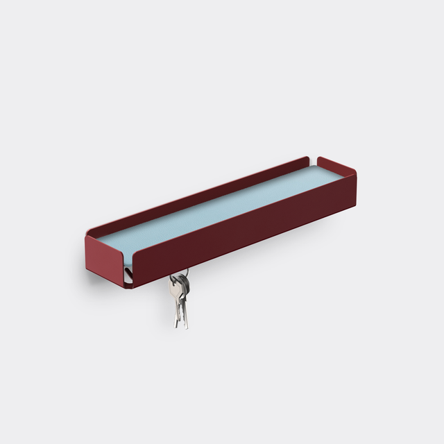 KEY-BOX - Schlüsselbrett mit Ablage für den Flur, Schmuckorganizer für dein Bad oder Schlafzimmer, Hakenleiste für die Küche oder Balkon