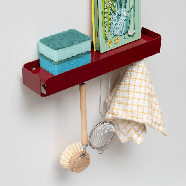 KEY-BOX - Schlüsselbrett mit Ablage für den Flur, Schmuckorganizer für dein Bad oder Schlafzimmer, Hakenleiste für die Küche oder Balkon