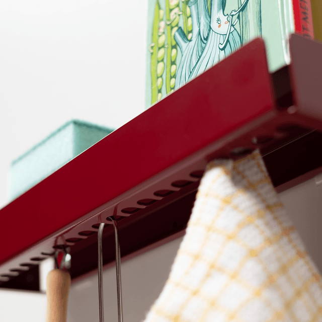 KEY-BOX - Schlüsselbrett mit Ablage für den Flur, Schmuckorganizer für dein Bad oder Schlafzimmer, Hakenleiste für die Küche oder Balkon