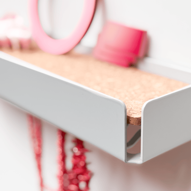 KEY-BOX - Schlüsselbrett mit Ablage für den Flur, Schmuckorganizer für dein Bad oder Schlafzimmer, Hakenleiste für die Küche oder Balkon