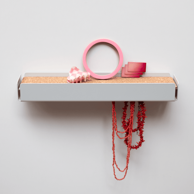 KEY-BOX - Schlüsselbrett mit Ablage für den Flur, Schmuckorganizer für dein Bad oder Schlafzimmer, Hakenleiste für die Küche oder Balkon