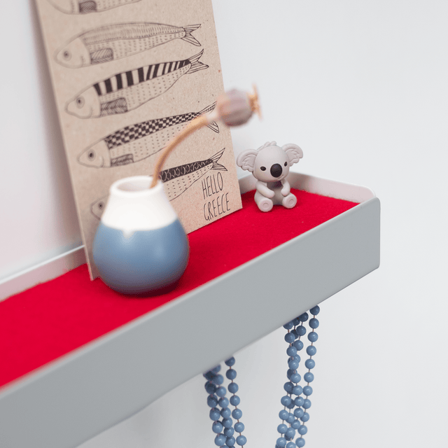 KEY-BOX - Schlüsselbrett mit Ablage für den Flur, Schmuckorganizer für dein Bad oder Schlafzimmer, Hakenleiste für die Küche oder Balkon