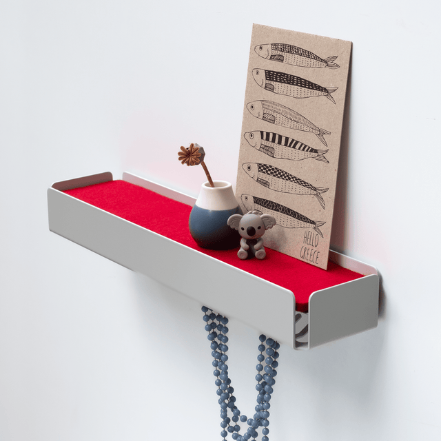 KEY-BOX - Schlüsselbrett mit Ablage für den Flur, Schmuckorganizer für dein Bad oder Schlafzimmer, Hakenleiste für die Küche oder Balkon
