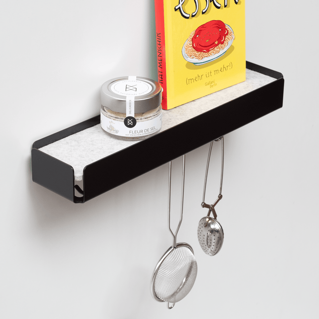 KEY-BOX - Schlüsselbrett mit Ablage für den Flur, Schmuckorganizer für dein Bad oder Schlafzimmer, Hakenleiste für die Küche oder Balkon