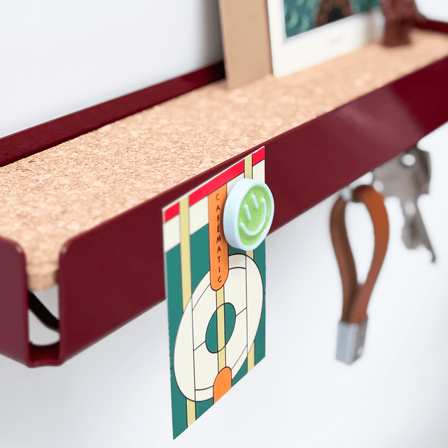 KEY-BOX - Schlüsselbrett mit Ablage für den Flur, Schmuckorganizer für dein Bad oder Schlafzimmer, Hakenleiste für die Küche oder Balkon