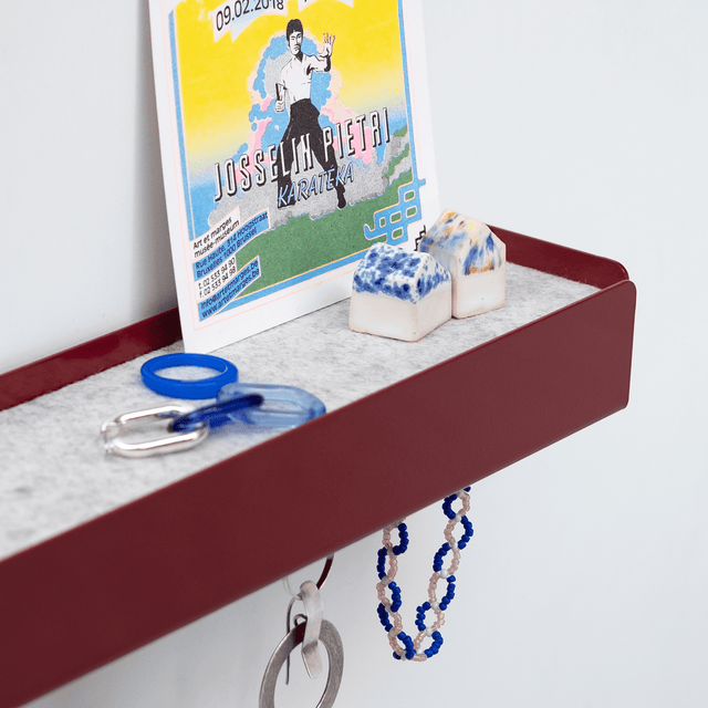 KEY-BOX - Schlüsselbrett mit Ablage für den Flur, Schmuckorganizer für dein Bad oder Schlafzimmer, Hakenleiste für die Küche oder Balkon