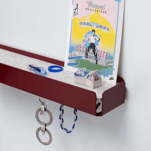 KEY-BOX - Schlüsselbrett mit Ablage für den Flur, Schmuckorganizer für dein Bad oder Schlafzimmer, Hakenleiste für die Küche oder Balkon